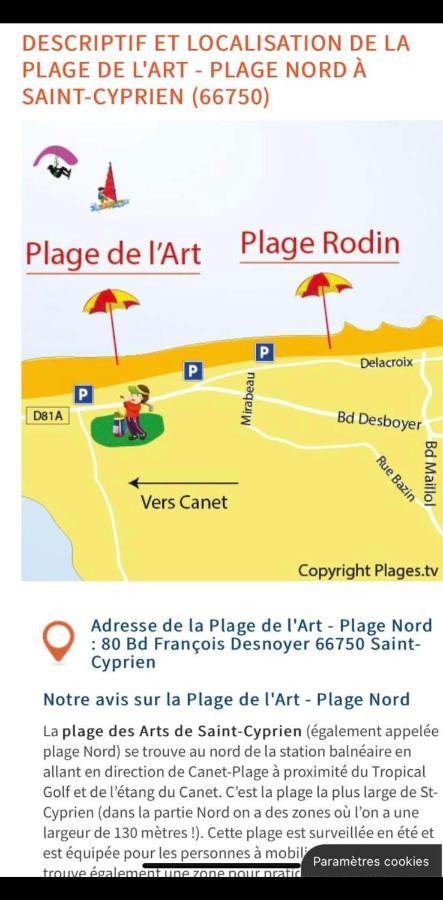 Appartement Saint Cyprien Plage Residence Les Mas De La Mer Saint-Cyprien (Pyrenees-Orientales) Exterior foto